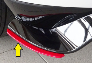 Rieger Tuning Spoiler Sword | Audi / Volkswagen Golf 17-20 5-p (VII 5G1 BQ1 BE1 BE2) / TT Coupé 14-19 2-p | noir non peint