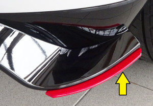 Rieger Tuning Spoiler Sword | Audi / Volkswagen Golf 17-20 5-p (VII 5G1 BQ1 BE1 BE2) / TT Coupé 14-19 2-p | noir non peint