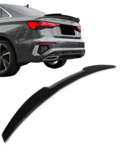 Carnamics Aileron arrière | Audi A3 Limousine 20- 4-p |  noir brillant