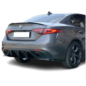 Carnamics Aileron arrière | Alfa Romeo Giulia 16-20 4-p / Giulia 20-23 4-p / Giulia 23- 4-p | noir brillant