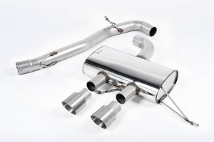 Cat-back uitlaatsysteem | Volkswagen Golf Mk6 R 2.0 TFSI 270 PK (2009-2013) | Milltek Sport Dual 100mm GT100