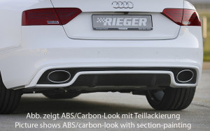 Rieger Tuning Diffuseur | Audi A5 11-16 2-p / A5 11-17 2-p / A5 Cabriolet 11-17 2-p / A5 Coupé 11-16 2-p |   aspect carbone
