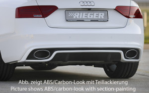 Rieger Tuning Diffuseur | Audi A5 11-16 2-p / A5 11-17 2-p / A5 Cabriolet 11-17 2-p / A5 Coupé 11-16 2-p |  noir brillant