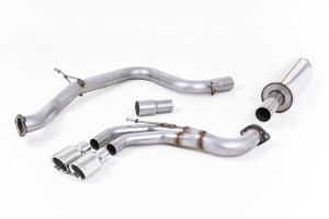 Cat-back uitlaatsysteem | Volkswagen Golf MK7 GTD 2.0 TDI 185 PK (2013-2016) | Milltek Sport Twin 80mm GT80