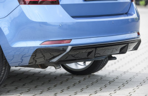 Rieger Tuning Diffusor | Skoda Rapid Spaceback 13-17 5-T / Rapid Spaceback 17-19 5-T | schwarz glossy