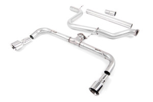 Cat-back uitlaatsysteem | Volkswagen Golf MK7 GTD 2.0 TDI 185 PK (2013-2016) | Milltek Sport Dual 100mm GT100