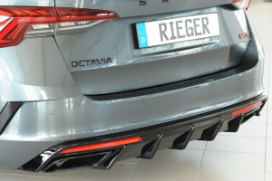 Rieger Tuning Diffuseur | Skoda Octavia 20- 5-p / Octavia Combi 20- 5-p |  noir brillant