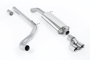 Cat-back uitlaatsysteem | Volkswagen Polo R WRC (2013-2014) | Milltek Sport Twin 80mm GT80