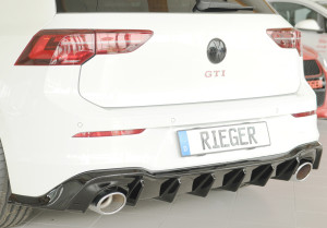Rieger Tuning Diffuseur | Volkswagen Golf 20- 5-p (VIII) |  noir brillant