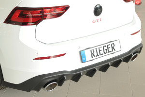 Rieger Tuning Diffuseur | Volkswagen Golf 20- 5-p (VIII) |  noir non peint
