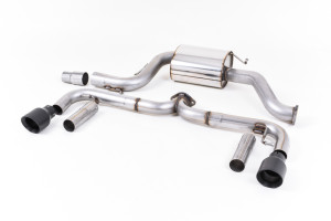 Cat-back uitlaatsysteem | Volkswagen Beetle 2.0 TSI (A5-chassis) (2011-2015) | Milltek Sport Dual GT100