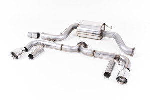 Cat-back uitlaatsysteem | Volkswagen Beetle 2.0 TSI (A5-chassis) (2011-2015) | Milltek Sport Dual GT100