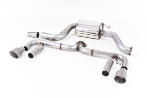 Cat-back uitlaatsysteem | Volkswagen Beetle 2.0 TSI (A5-chassis) (2011-2015) | Milltek Sport Dual 100mm GT100