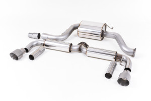 Cat-back uitlaatsysteem | Volkswagen Beetle 2.0 TSI (A5-chassis) (2011-2015) | Milltek Sport Dual 100mm GT100