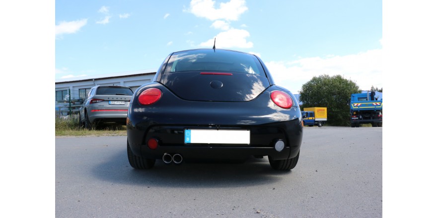 VW NEW BEETLE 9C/1C/1Y Rear Wing 4 parts with brakelight Fox Sports Exhaust System New Beetle 1C 9C 1Y Us-Version 2x76mm