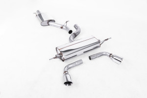Cat-back uitlaatsysteem | Audi TT Mk2 3.2 quatro (2006-2010) | Milltek Sport Enkele 100 mm GT100