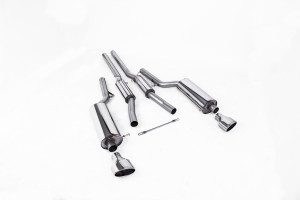 Cat-back uitlaatsysteem | Audi RS6 C5 V8 bi-turbo sedan & avant (2002-2004) | Milltek Sport 150 x 95 mm gepolijst ovaal