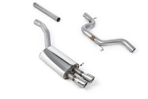 Cat-back uitlaatsysteem | Skoda Octavia | Milltek Sport Twin 76.2mm Jet