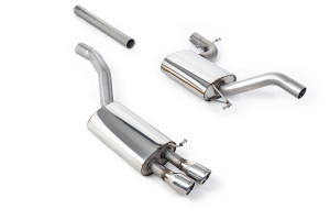 Cat-back uitlaatsysteem | Skoda Octavia | Milltek Sport Twin 76.2mm Jet