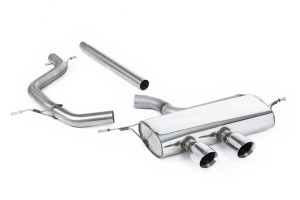 Cat-back uitlaatsysteem | Volkswagen Golf Mk5 2.0 TDI 140 PK (2004-2009) | Milltek Sport Dual 100mm GT100