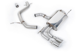Cat-back uitlaatsysteem | Volkswagen Golf Mk6 GT 1.4 TSI 160 PK (2009-2013) | Milltek Sport Twin 80mm GT80