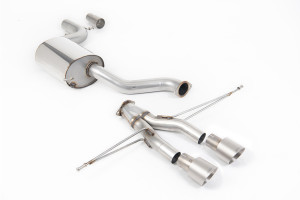Cat-back uitlaatsysteem | Volkswagen Golf Mk6 GTi 2.0 TSI 210 PK (2009-2013) | Milltek Sport Dual 100mm GT100