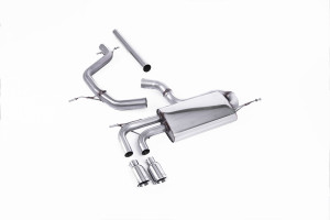 Cat-back uitlaatsysteem | Volkswagen Golf Mk5 2.0 TDI 140 PK (2004-2009) | Milltek Sport Twin 80mm GT80
