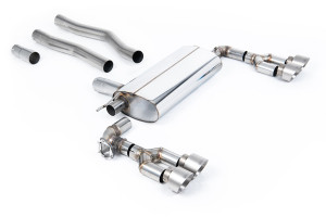Roetfilter-back | BMW 1 Series 128ti 5-deurs (uitgerust met F40 OPF/GPF) (2021-2024) | Milltek Sport Quad 100 mm GT100