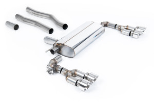Roetfilter-back | BMW 1 Series 128ti 5-deurs (uitgerust met F40 OPF/GPF) (2021-2024) | Milltek Sport Quad 100 mm GT100