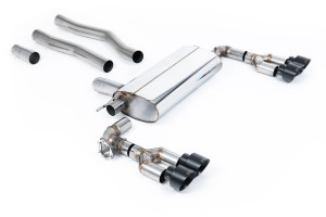 Roetfilter-back | BMW 1 Series 128ti 5-deurs (uitgerust met F40 OPF/GPF) (2021-2024) | Milltek Sport Quad 100 mm GT100B
