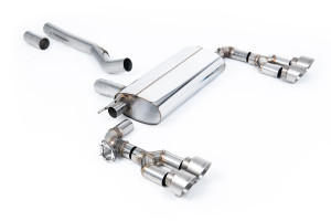 Roetfilter-back | BMW 1 Series M135i xDrive 5-deurs (uitgerust met F40 OPF/GPF) (2019-2024) | Milltek Sport Quad 100 mm GT100