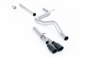 Cat-back uitlaatsysteem | Seat Leon FR 2.0 TDI 150 SC en 5-deurs (handgeschakeld en DSG-auto) (2013-2020) | Milltek Sport Twin 80mm GT80
