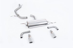 Cat-back uitlaatsysteem | Volkswagen Golf Mk6 GTi 2.0 TSI 210 PK (2009-2013) | Milltek Sport Dual 90mm Jet