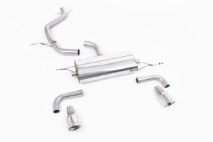 Cat-back uitlaatsysteem | Volkswagen Golf Mk6 GTi 2.0 TSI 210 PK (2009-2013) | Milltek Sport Dual 100mm Jet