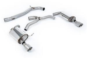 Cat-back uitlaatsysteem | Volkswagen Golf Mk7 2.0TFSI Alltrack / Estate / Station Wagon / Combi 4-Motion (2016-2021) | Milltek Sport Dual 100mm GT100