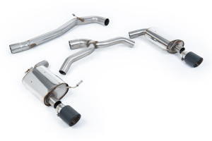 Cat-back uitlaatsysteem | Volkswagen Golf Mk7 2.0TFSI Alltrack / Estate / Station Wagon / Combi 4-Motion (2016-2021) | Milltek Sport 102 mm koolstofstraal