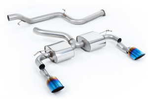 Système d'échappement après catalyseur | Ford Focus MK2 RS 2.5T 305PS (2009-2010) | Milltek Sport Double GT115