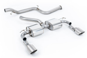Système d'échappement après catalyseur | Ford Focus MK2 RS 2.5T 305PS (2009-2010) | Milltek Sport Double GT115