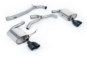 Cat-back uitlaatsysteem | Seat Leon ST Cupra 300 (4x4) stationwagon / stationwagon / combi (alleen met OPF/GPF uitgerust) (2019-2020) | Milltek Sport Twin 80mm GT80