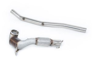 Downpipe met grote boring en Hi-Flow Sports Cat | Volkswagen T-Roc R 2.0TSI 300ps (MQB EVO-modellen met OPF/GPF) (2022-2024) | Milltek Sport