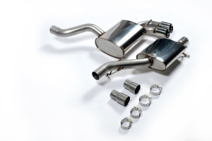 Cat-back uitlaatsysteem | Audi S3 2.0 T quattro 3-deurs 8P (2006-2012) | Milltek Sport Twin 80mm GT80