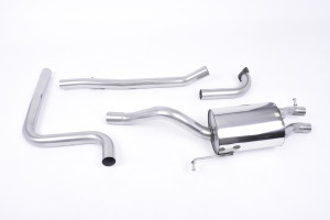Système d'échappement après catalyseur | Ford Fiesta Mk7/Mk7.5 1.0T EcoBoost (100/125/140PS) (2013-2017) | Milltek Sport Jet de carbone de 76,2 mm