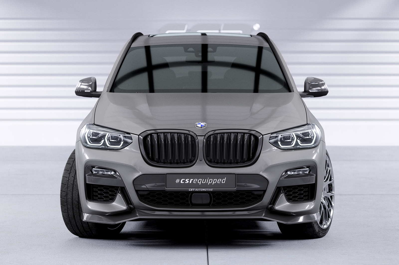 NUSHKE Becquet Avant BMW G01 X3 G02 X4 2018-2020 - Spoiler Pare-Choc En Fibre Carbone