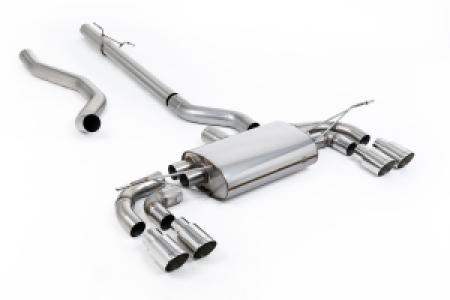 Roetfilter-back | Land Rover / Range Rover Defender 130 2.0 I4 P300 & P400e (compatibel met OPF/GPF en niet-OPF/GPF uitgeruste voertuigen) (2023-2026) | Milltek Sport Quad 90mm GT90
