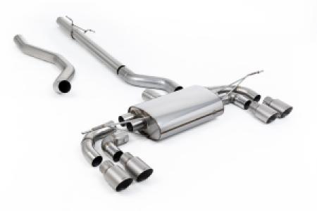 Roetfilter-back | Land Rover / Range Rover Defender 130 2.0 I4 P300 & P400e (compatibel met OPF/GPF en niet-OPF/GPF uitgeruste voertuigen) (2023-2026) | Milltek Sport Quad 90mm GT90