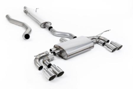 Filtre à particules | Land Rover / Range Rover Defender 130 2.0 I4 P300 et P400e (compatible avec les véhicules équipés d' OPF/GPF et non OPF/GPF) (2023-2026) | Milltek Sport Quad 90mm GT90