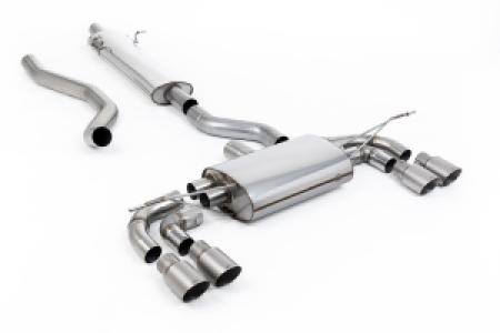 Filtre à particules | Land Rover / Range Rover Defender 130 2.0 I4 P300 et P400e (compatible avec les véhicules équipés d' OPF/GPF et non OPF/GPF) (2023-2026) | Milltek Sport Quad 90mm GT90