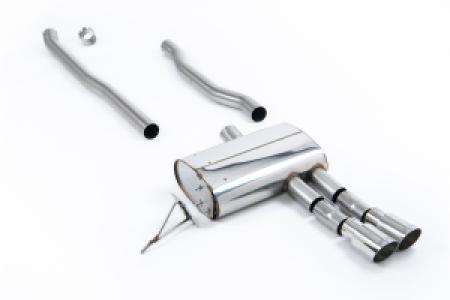 Système d'échappement après catalyseur | New Mini Mk3 (F55) Mini Cooper S 2.0 Turbo - Trappe 5 portes (modèles ROW/NA) (2014-2026) | Milltek Sport Double 90mm GT90