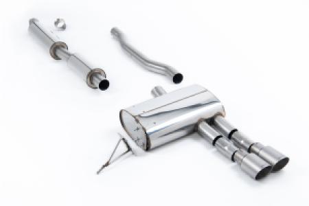 Système d'échappement après catalyseur | New Mini Mk3 (F55) Mini Cooper S 2.0 Turbo - Trappe 5 portes (modèles ROW/NA) (2014-2026) | Milltek Sport Double 90mm GT90
