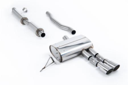 Système d'échappement après catalyseur | New Mini Mk3 (F55) Mini Cooper S 2.0 Turbo - Trappe 5 portes (modèles ROW/NA) (2014-2026) | Milltek Sport Double 90mm GT90
